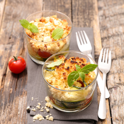 Crumble de légumes au curry royal