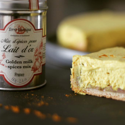 Golden Milk cheesecake