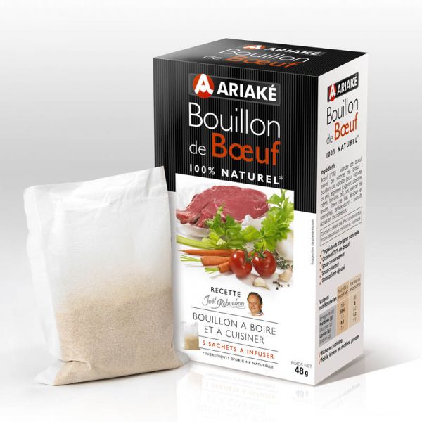 ARIAKE, Beef bouillons to infuse, 5 sachets