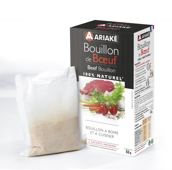 ARIAKE, Beef bouillons to infuse, 5 sachets