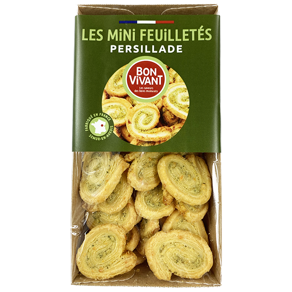 Escargots feuilletés, fourrés persillade, 60 g
