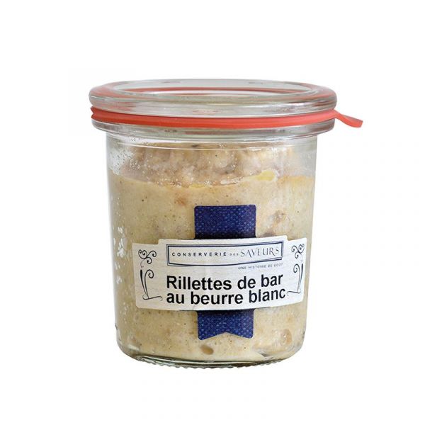 Rillettes with sea bass cooked in butter sauce, 100 g