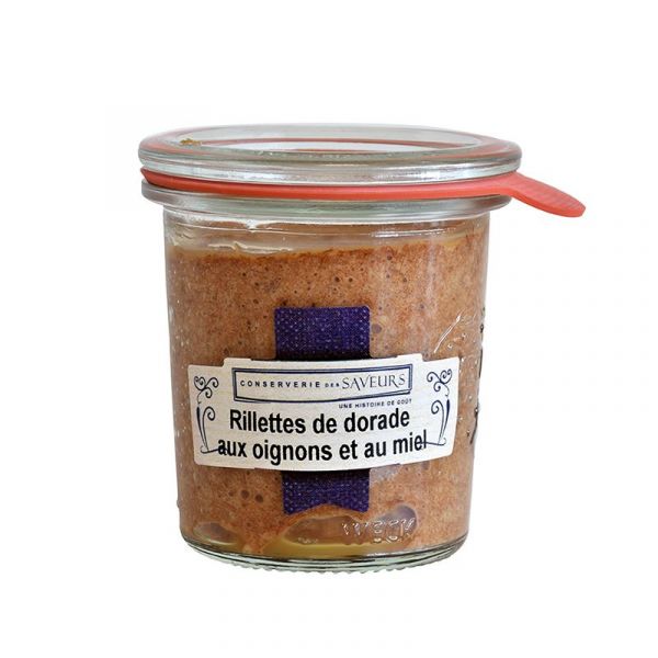 Seabream rillettes with onions and honey, 100 g