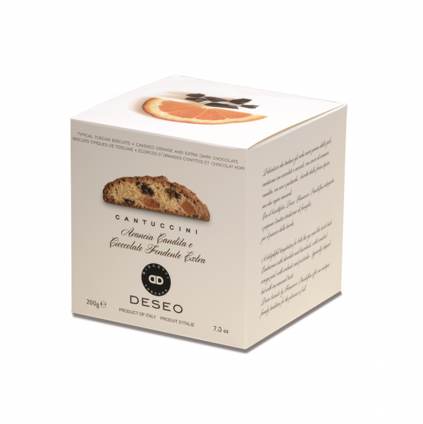 Cantuccini candied orange and dark chcolate, 200 g