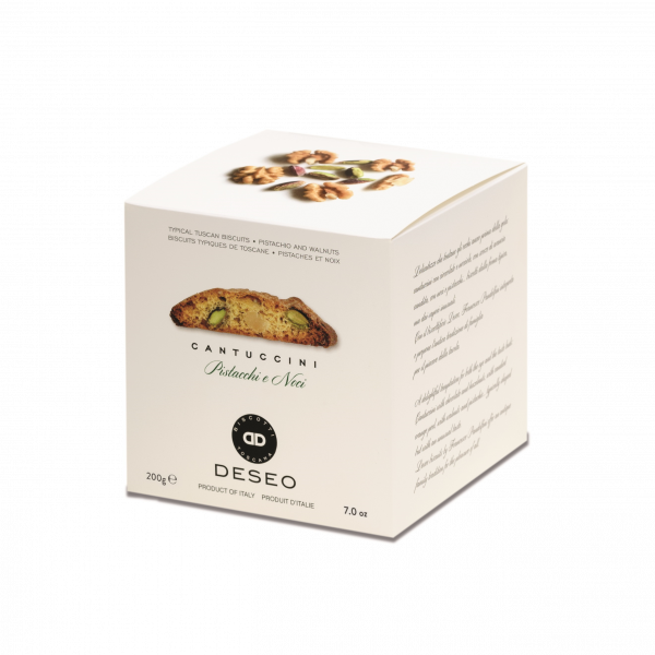 Cantuccini pistachio and walnuts, 200 g
