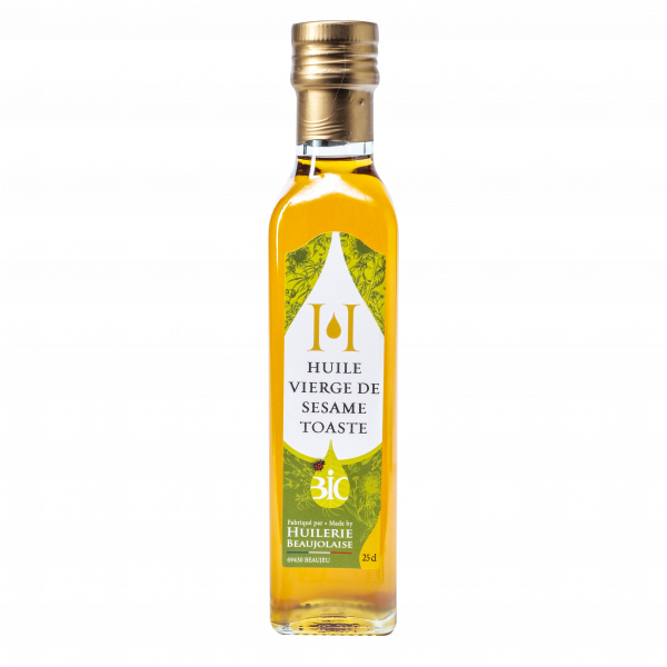 Toasted organic sesame virgin oil, 25 cl