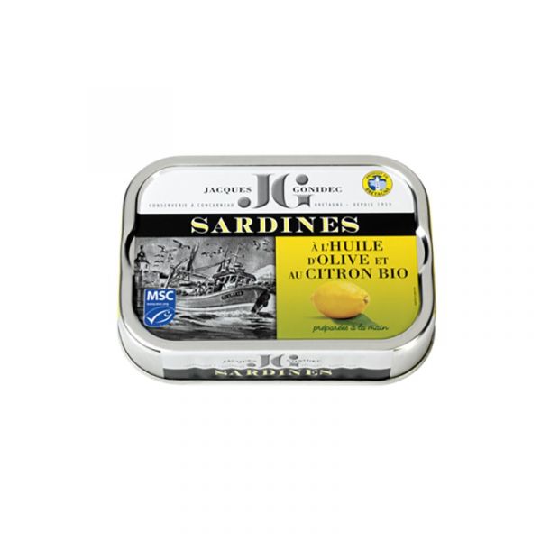 Sardines with lemon and olive oil