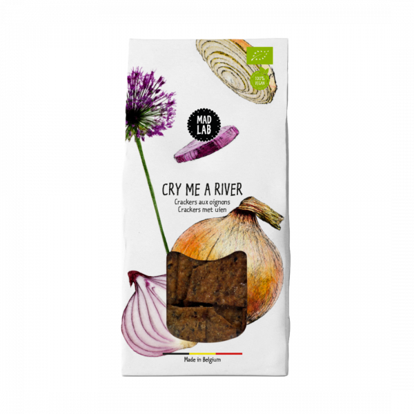 Organic vegan onions crackers, 110 g