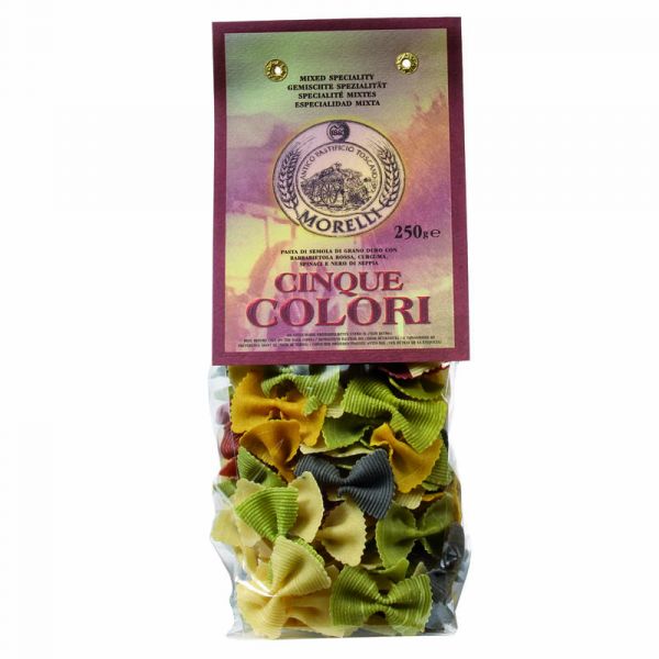Organic 5 flavours farfalle