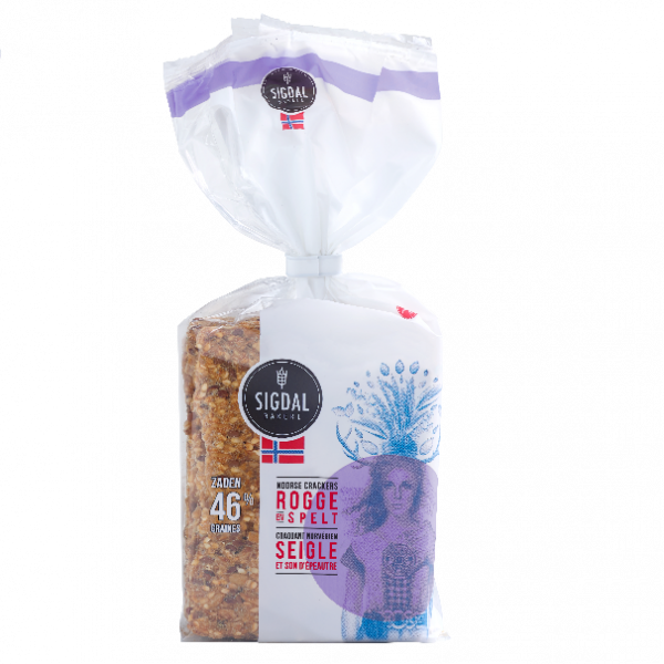 Crispy Norwegian bread with rye and bran spelt, 190 g