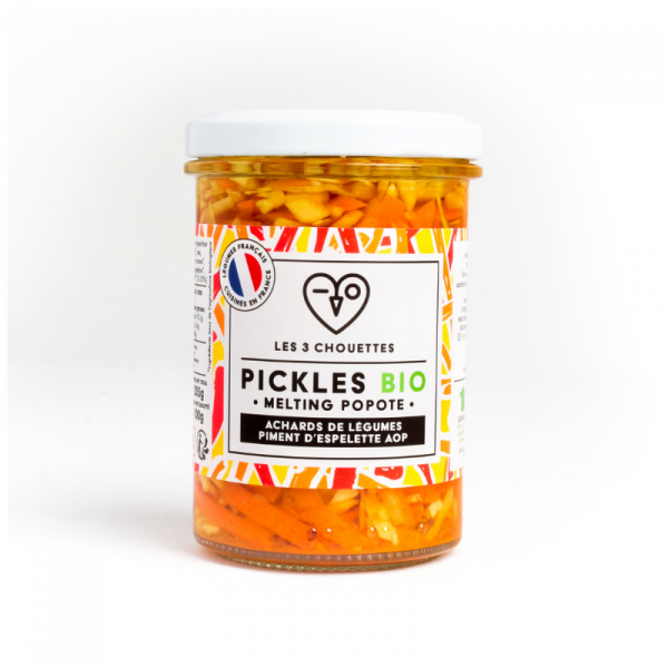 Organic spicy vegetable pickles, 205 g**