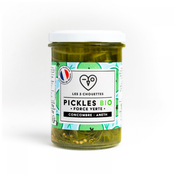 Organic pickles, cucumbers with dill, 210 g*