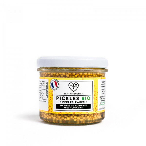 Pickles Bio graines de moutarde Miel Curcuma
