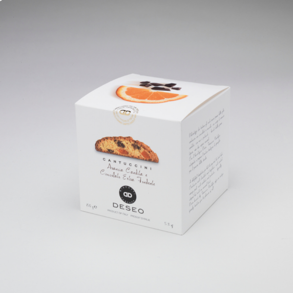 Cantuccini candied orange and dark chcolate