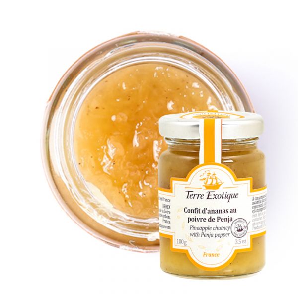 Pineapple chutney with Penja pepper, 100 g