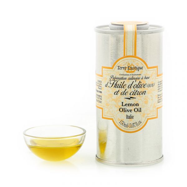 Olive oil with lemon condiment