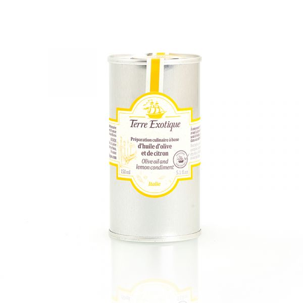 Olive oil and lemon condiment