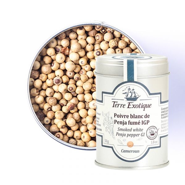 Smoked white Penja pepper PGI