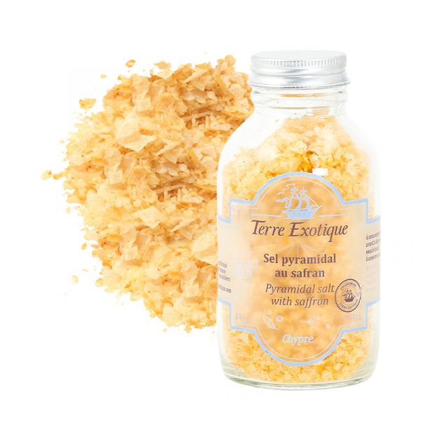 Pyramidal salt with saffron
