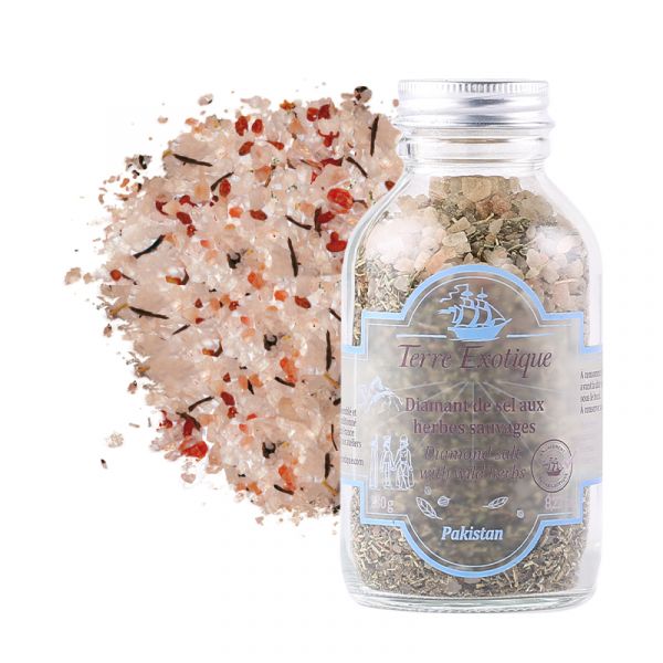 Diamond salt with wild herbs