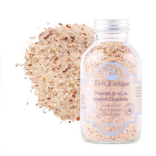 Diamond salt with Espelette chilli pepper, 280 g