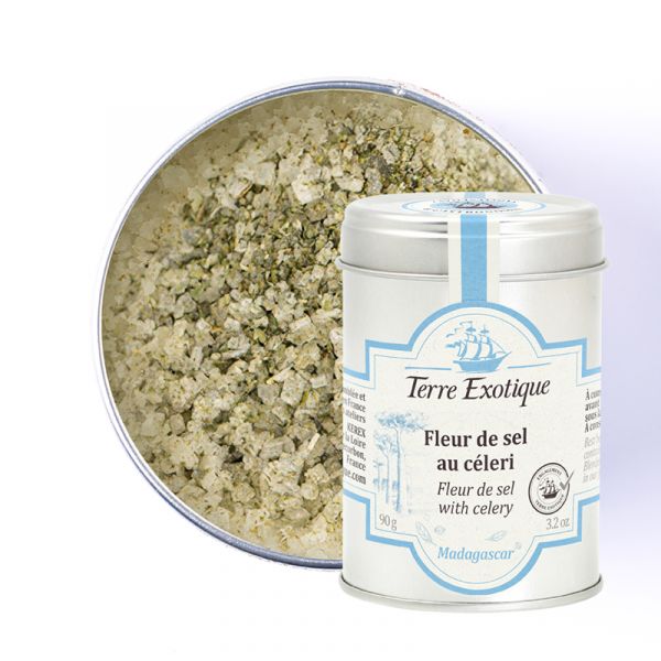 Fleur de sel with celery