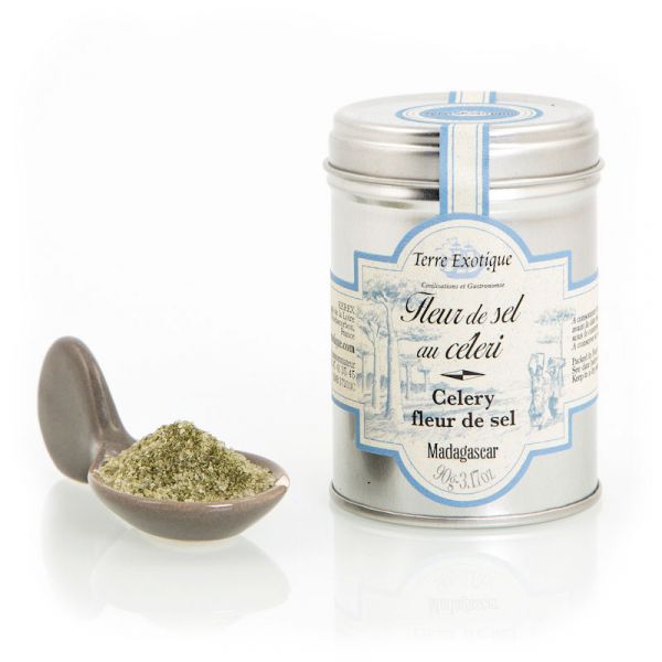 Fleur de sel with celery
