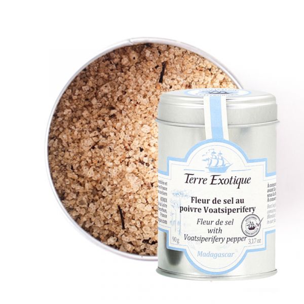 Fleur de sel with voatisperifery pepper