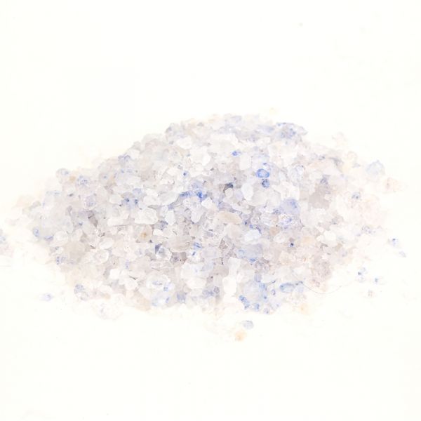Blue salt, crystals for salt mill