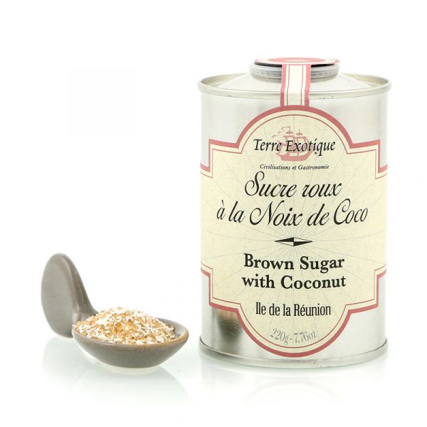 Brown cane sugar with coconut, 220 g