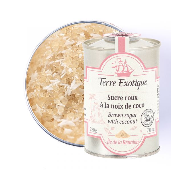Brown sugar with coconut