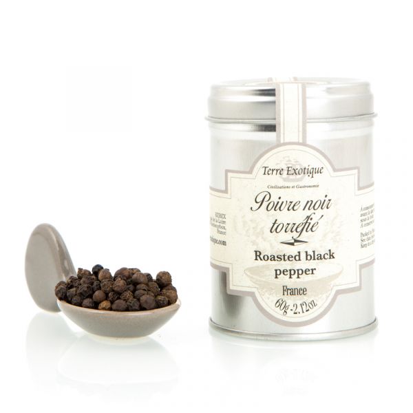Roasted black Malabar pepper