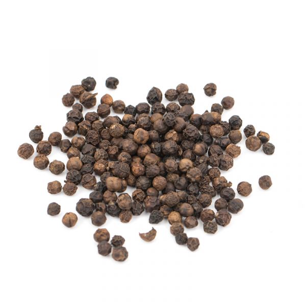 Roasted black Malabar pepper