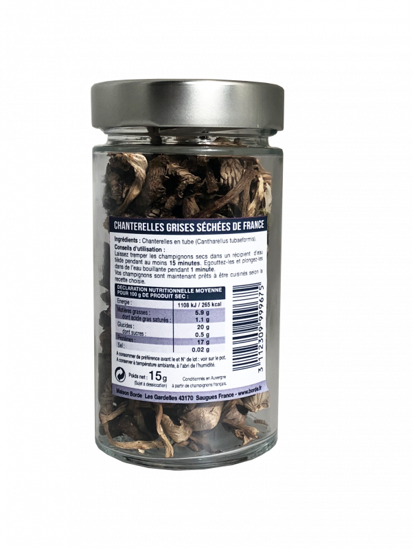 Chanterelles grises séchées de France, 15 g