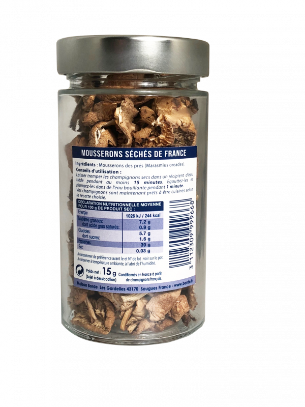 Mousserons séchés de France, 15 g