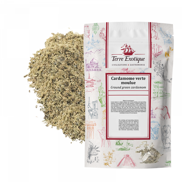 Ground green cardamom